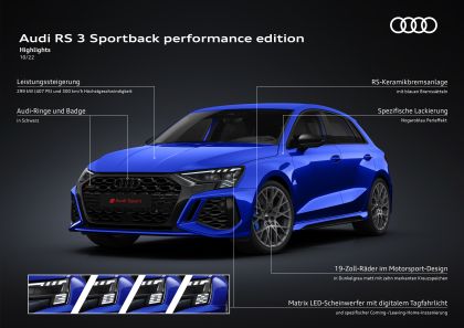 2023 Audi RS3 sportback performance 130