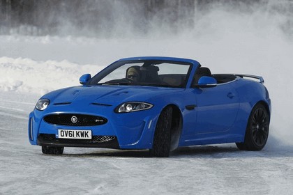 2012 Jaguar XKR-S Convertible on Ice Drives in Finland 3