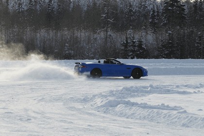 2012 Jaguar XKR-S Convertible on Ice Drives in Finland 5
