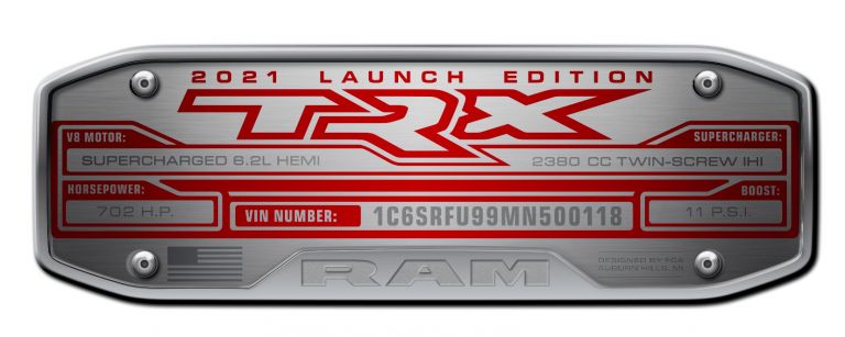 2021 Ram 1500 TRX Launch Edition 594689
