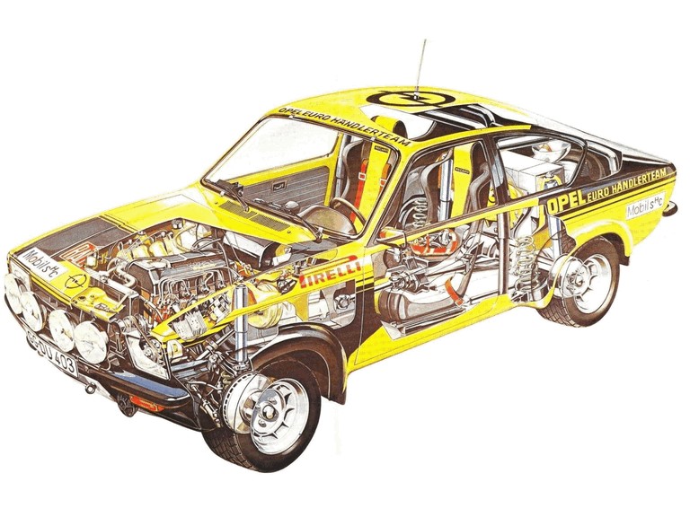 Opel Corsa C Cutaway Drawing in High quality