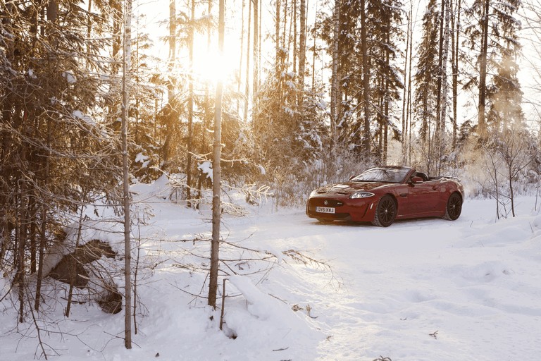2012 Jaguar XKR-S Convertible on Ice Drives in Finland 332037